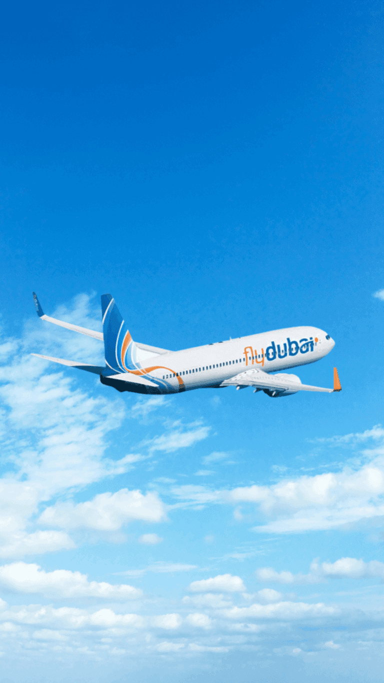FlyDubai flight from Dubai to popular travel destinations