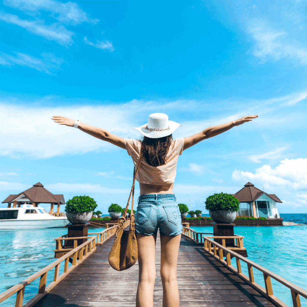 Male Maldives flight departure from UAE via Flydubai.