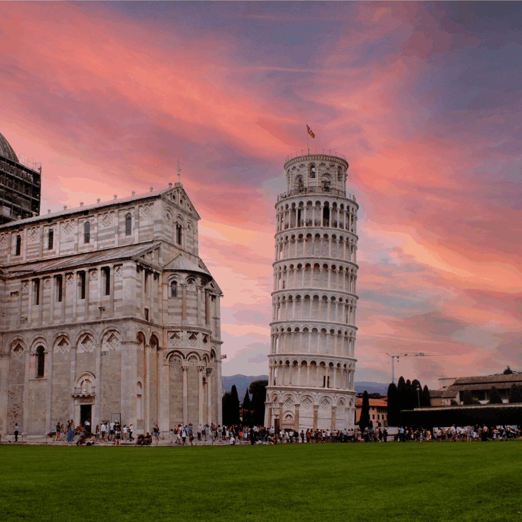 Flight from UAE to Pisa via Flydubai.