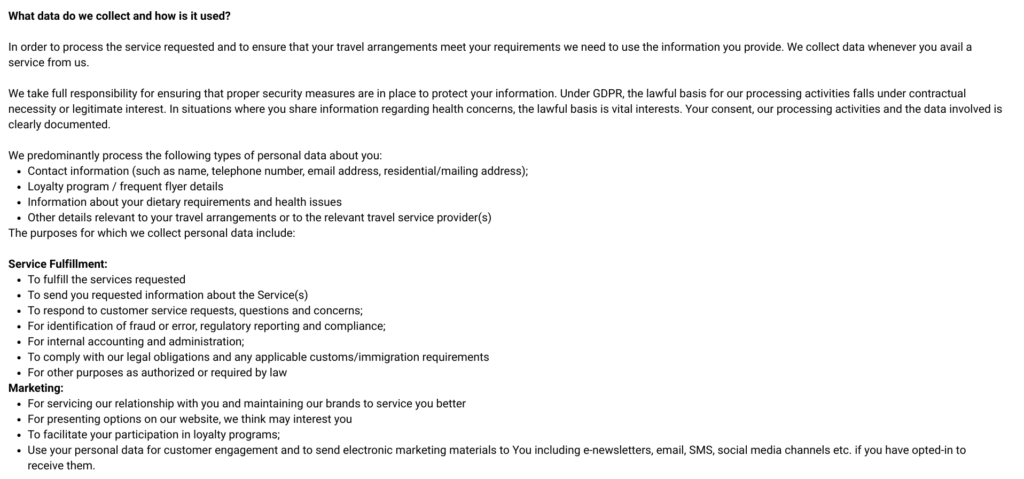 Privacy Policy - Garnet Tourism