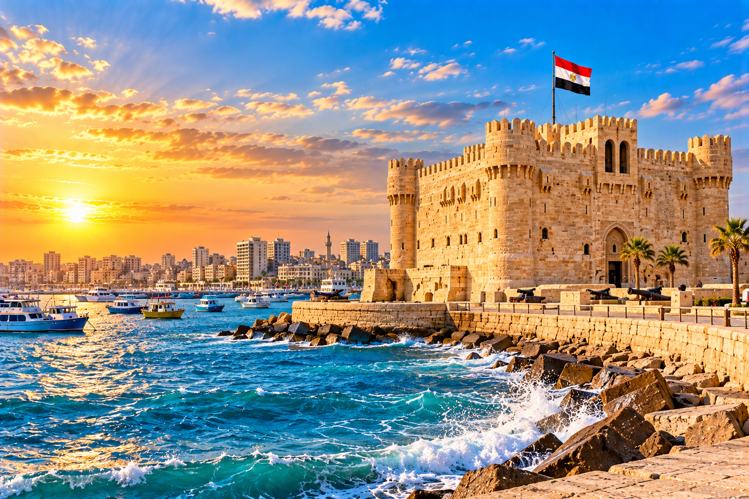 Alexandria Citadel of Qaitbay Mediterranean