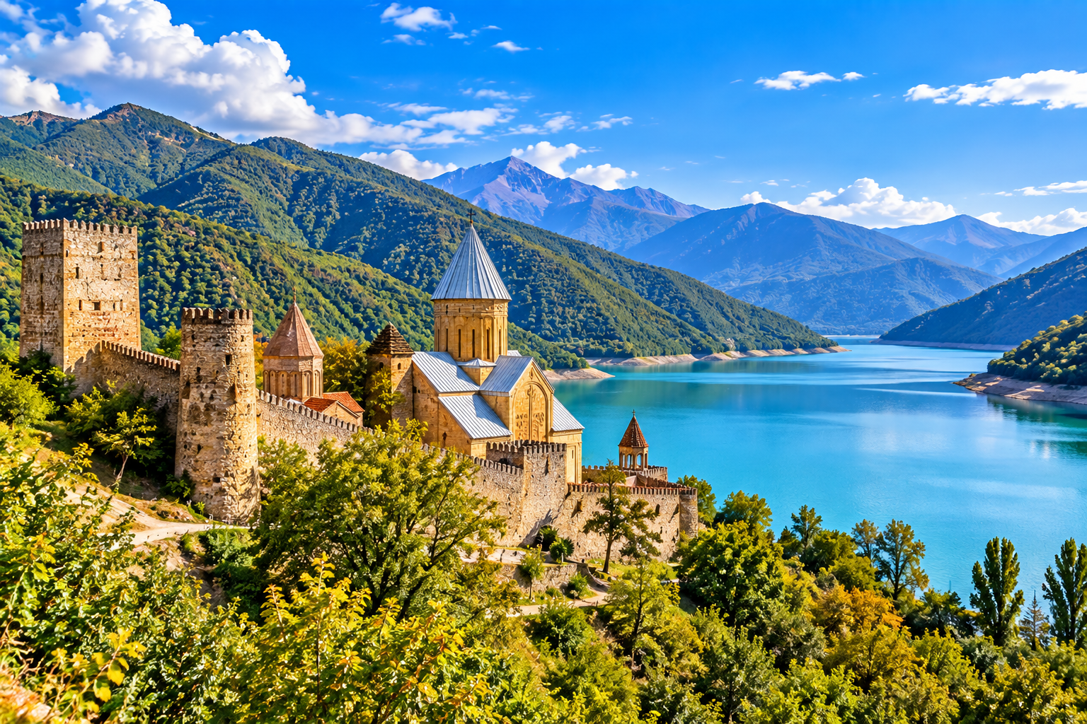 Ananuri Fortress Zhinvali Reservoir