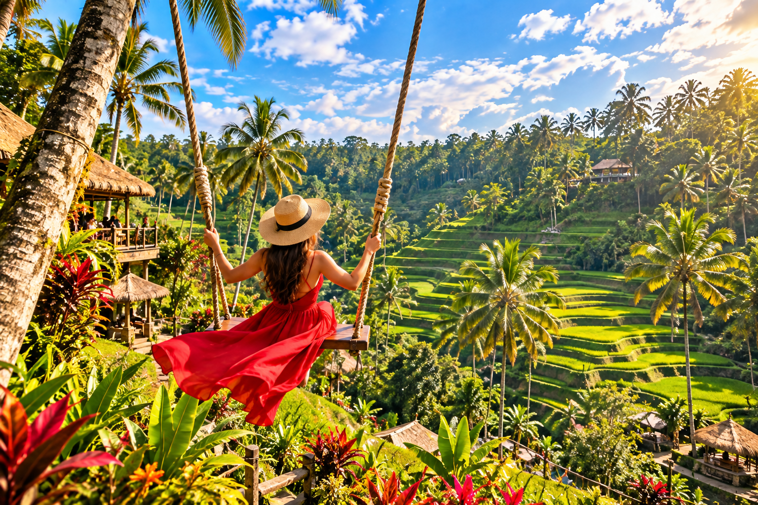 Bali Swing and Tegalalang Rice Terrace