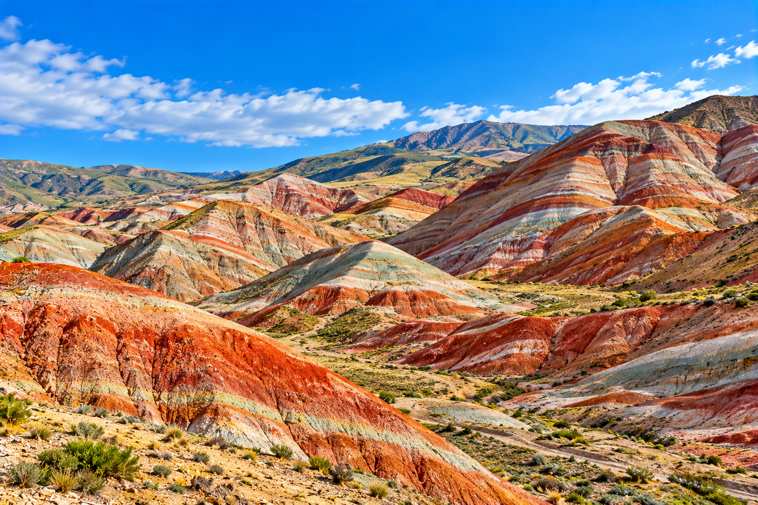 Candy Cane Mountains Azerbaijan