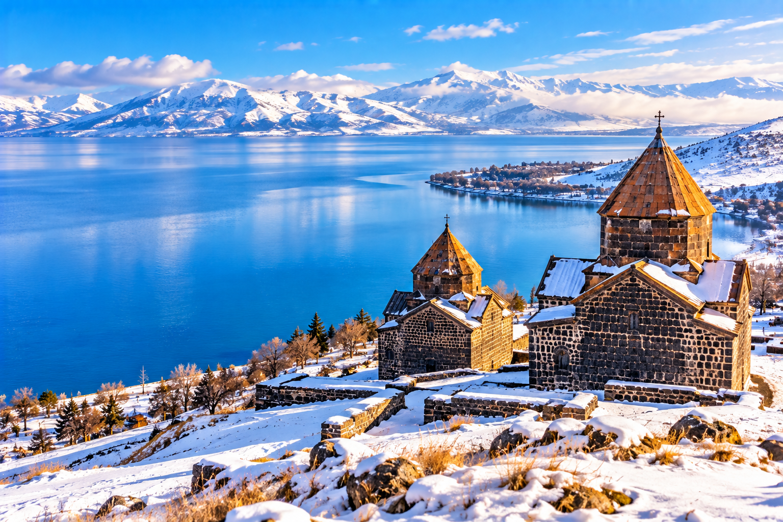 Lake Sevan Sevanavank Monastery