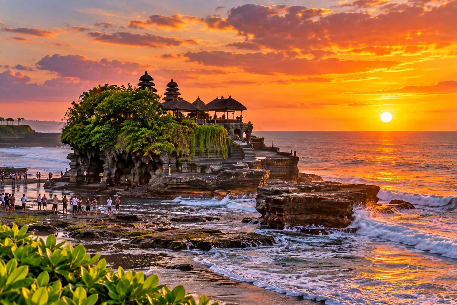 Tanah Lot at Sunset